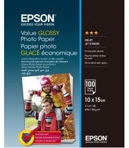 Папір Epson 100mmx150mm Value Glossy Photo Paper 100 л.