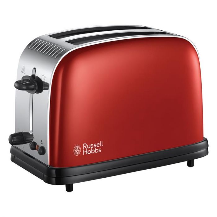 Тостер Russell Hobbs Colours Plus 1100Вт, метал, червоний