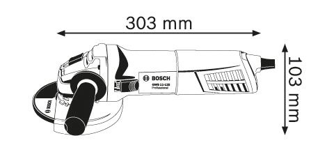 Шліфмашина кутова Bosch GWS 11-125, 1100Вт, 125мм, 11000об/хв