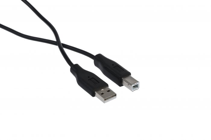 Кабель 2E USB 2.0 (AM/BM) DSTP, 3m, black