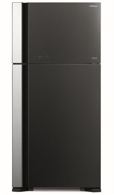 Холодильник з верхньою мороз. HITACHI R-VG660PUC7GGR, 184х74х86см, 2 дв., Х- 405л, М- 145л, A++, NF, Інвертор, Сірий (скло)