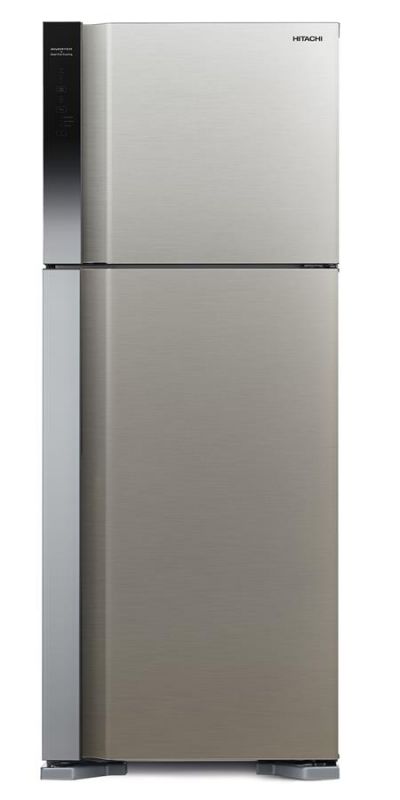 Холодильник Hitachi з верхн. мороз., 184x72х74, холод.відд.-345л, мороз.відд.-105л, 2дв., А++, NF, інв., зона нульова, нерж