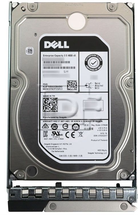 Накопичувач на жорстких магнітних дисках DELL 3.5" SATA 2TB 7.2K 6Gbps 512n