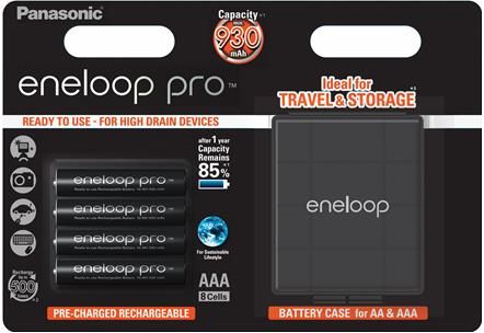 Акумулятор Panasonic Eneloop Pro AAA 930 mAh 4BP+Case