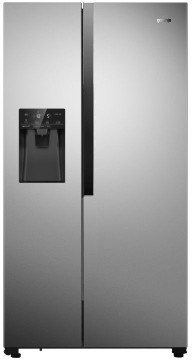 Холодильник SBS Gorenje NRS9181VX, 179х73х91см, 2 двері, 368( 167)л, А+, Total NF, Інв. , Зона св-ті, Зовн. Диспл, Сірий