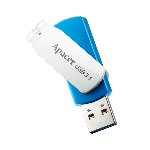 Накопичувач Apacer  64GB USB 3.1 Type-A AH357 Blue/White