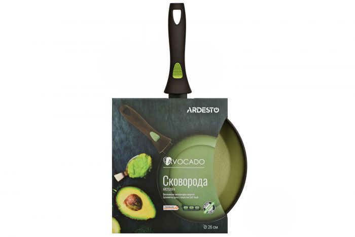 Сковорода Ardesto Avocado 26 см, зелений, алюміній