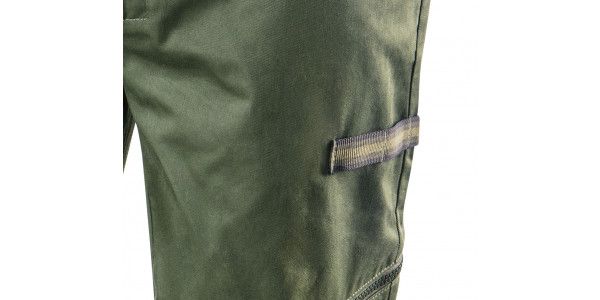 Штани робочі NEO CAMO Olive, розмір XL (54), 255 г/м2, профільовані коліна з виточкою, внутрішнє регулювання поясу, міцні кишені та петлі для інструменту, оливкові
