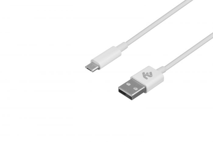 Кабель 2E USB 2.0 - Micro USB Molding Type, 1m, white