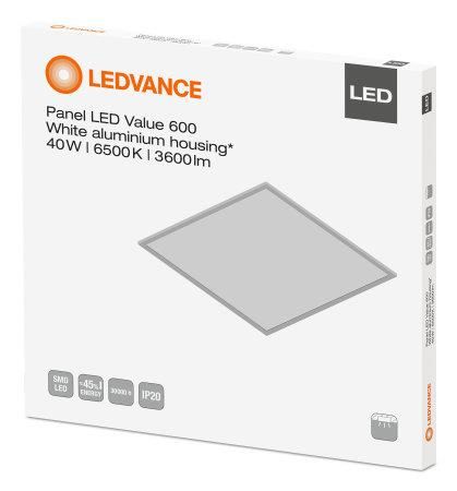 Панель світлодіодна LEDVANCE Value 600х600 40W/6500K