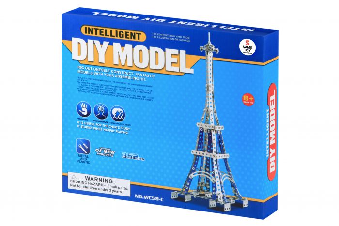 Конструктор металевий Same Toy Inteligent DIY Model Ейфелева вежа 352 ел. WC58CUt
