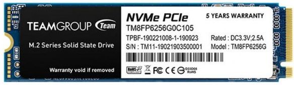 Накопичувач SSD Team M.2  256GB PCIe 3.0 MP33