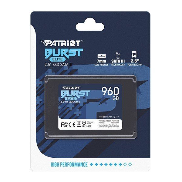Накопичувач SSD Patriot 2.5"  960GB SATA Burst Elite