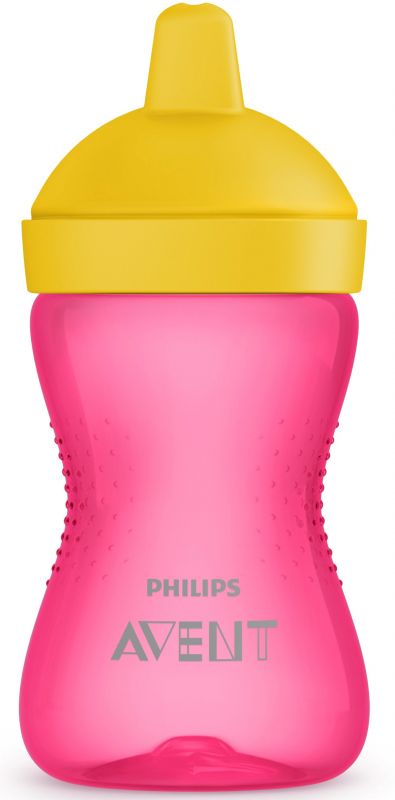 Чашка-непроливайка, з твердим носиком, рожева, 18міс+, 300 мл SCF804/04