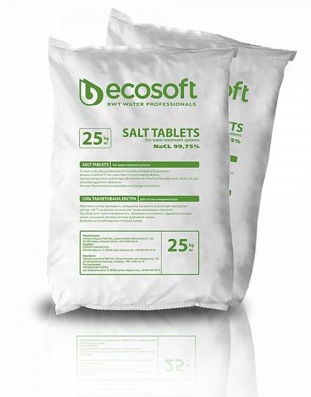 Сіль таблетована Ecosoft ECOSIL 25 кг