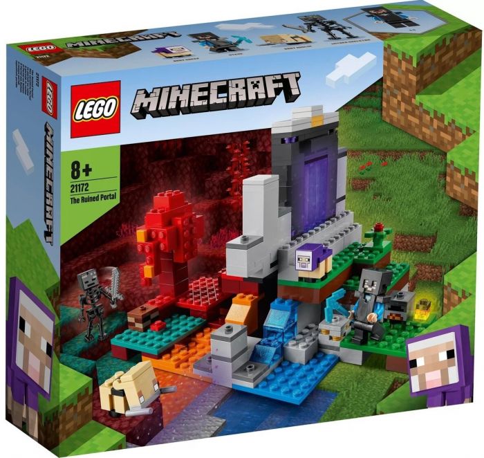 Конструктор LEGO Minecraft Зруйнований портал 21172