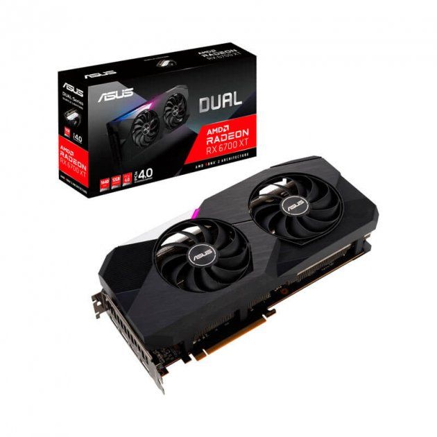 Вiдеокарта ASUS Radeon RX 6700 XT 12GB DDR6 DUAL