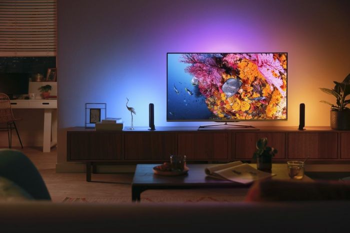 Панель освітлення Philips Hue Play, 2000K-6500K, RGB, ZigBee, розумна, димування, базовий комплект, блок живлення, 2шт, чорний