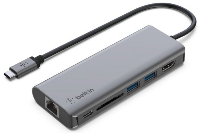 Хаб Belkin USB-C 6в1 Multiport Dock