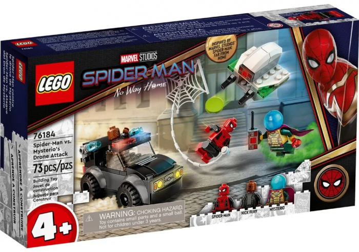 Конструктор LEGO Marvel Людина-павук проти атаки дронів Містерія 76184