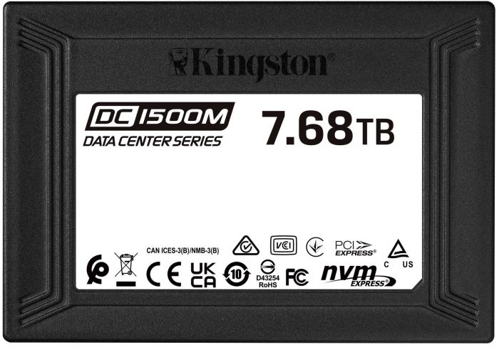 Накопичувач SSD Kingston U.2 7680GB DC1500M Enterprise