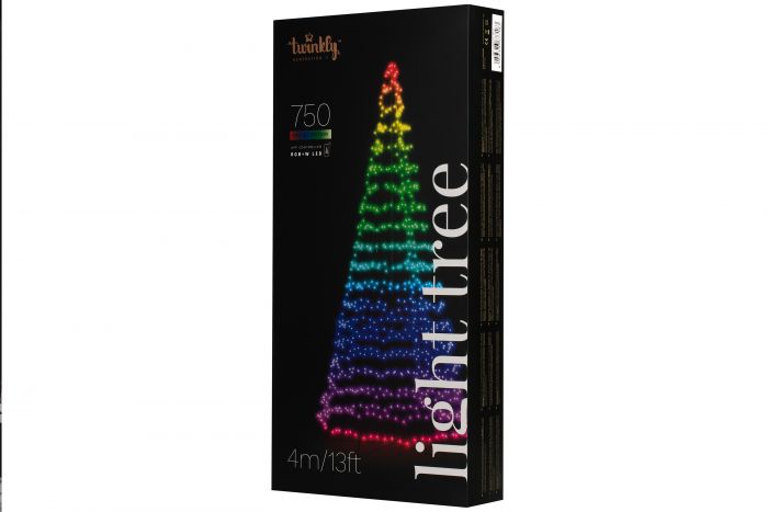 Smart LED Twinkly Light tree RGBW 750, Gen II, IP44, висота 4м