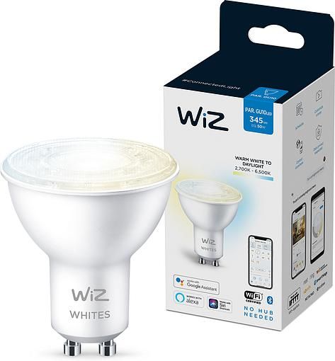 Лампа розумна WiZ GU10 4.7W, 50W, 400Lm, 2700-6500K, Wi-Fi