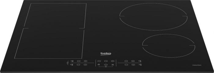 Варильна поверхня склокерамічна Beko HII64200FMT -індукція/60см/4конф/1 розш/слайдер/чорний