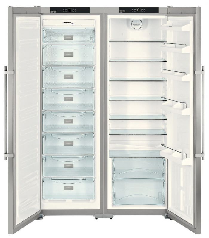 Холодильник SBS Liebherr SBSesf7212(SKesf 4240+SGNesf 3063) 121 x 185.2 x 63см, 2 дв., Х- 383 л, М- 257л, A+, NF, Нерж.