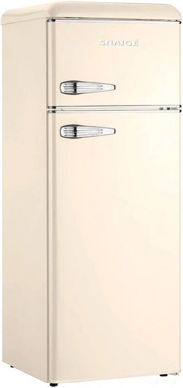 Холодильник Snaige з верхн. мороз., 172.5x63х56, холод.відд.-201л, мороз.відд.-57л, 2дв., A++, ST, retro, бежевий