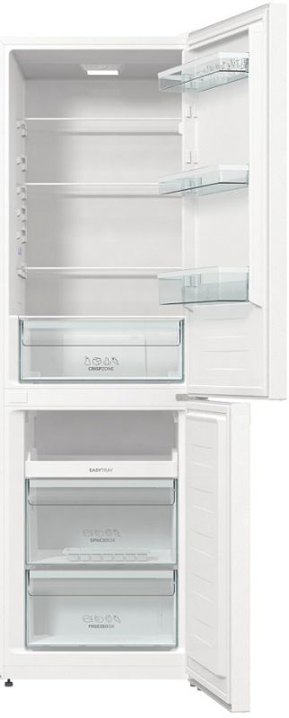 Холодильник з нижн. мороз. камерою Gorenje RK6192PW4, 185х60х60см, 2 двері, 208(112)л, А++, механіч.  упр. , Зона св-ті, Білий