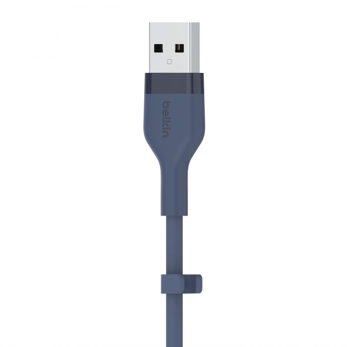 Кабель Belkin USB-A - Lightning силіконовий, з кліпсою, 1м, синій
