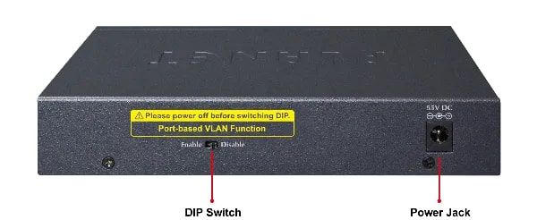 Комутатор Planet 4 Port Gigabit PoE+ Switch 55W 1 Uplink Unmanaged