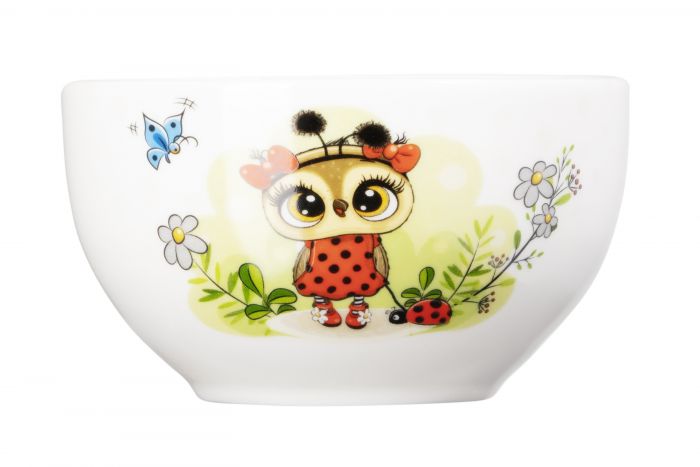 Набір дитячого посуду Ardesto Lucky owl 3 пр., порцеляна