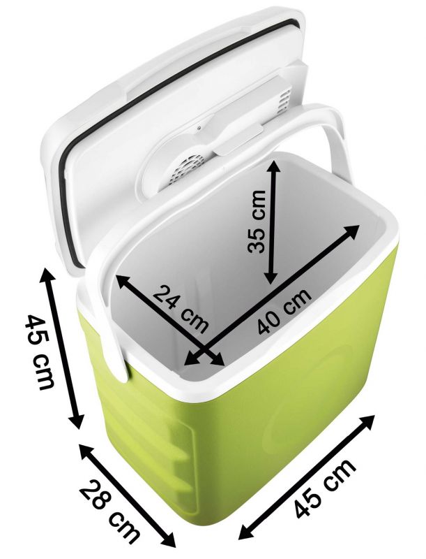 Ел. дорожний холодильник SCM 2130, 30 л, зелений