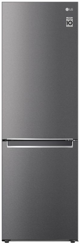Холодильник LG з нижн. мороз., 186x60х68, холод.відд.-234л, мороз.відд.-107л, 2дв., А++, NF, інв., диспл внутр., зона св-ті, графіт