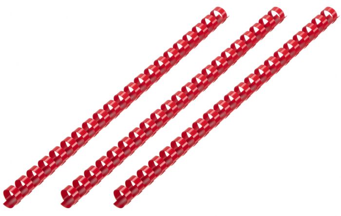 Пластикові пружини для біндера 2E, 16мм, червоні, 100шт