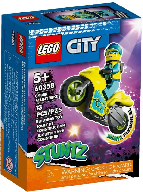 Конструктор LEGO City Каскадерський кібермотоцикл