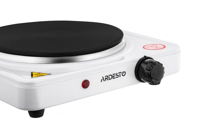 Плитка настільна Ardesto електрична, комфорок - 1 на 1.5кВт, керування - мех., білий