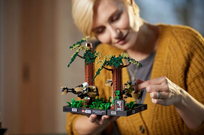 Конструктор LEGO Star Wars Діорама «Погоня на спідері на Ендорі»