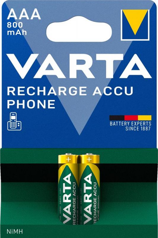 Акумулятор VARTA NI-MH Phone  AAA 800 мАг, 2 шт.