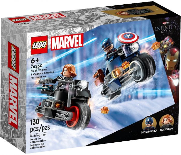 Конструктор LEGO Marvel Мотоцикли Чорної Вдови й Капітана Америка