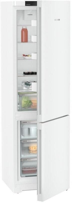 Холодильник Liebherr з нижн. мороз., 201.5x59.7х67.5, холод.відд.-266л, мороз.відд.-94л, 2дв., А, NF, диспл внутр., білий