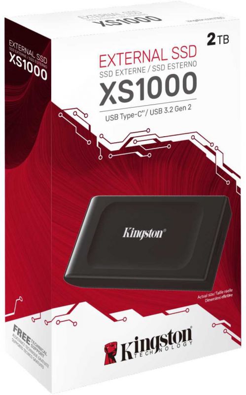 Портативний SSD Kingston 2TB USB 3.2 Gen 2 Type-C XS1000