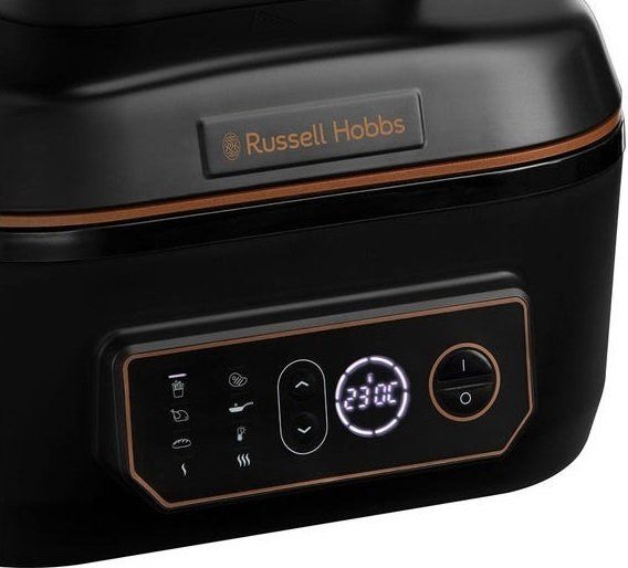 Мультипіч Russell Hobbs SatisFry Air&Grill, 1745Вт, чаша-5.5л, сенсорне керув., алюміній/пластик,чорно-помаранчевий