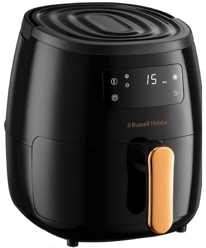 Мультипіч Russell Hobbs SatisFry Air Large, 1650Вт, чаша-5л, сенсорне керув., алюміній/пластик, чорно-мідний