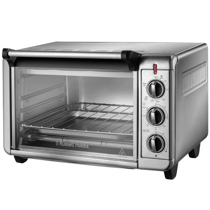 Піч електрична Russell Hobbs Air Fry Mini Oven, 12.6л, 1500Вт, механіч., гриль, конвенція, сіра