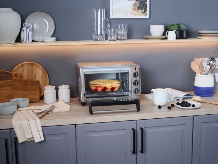 Піч електрична Russell Hobbs Air Fry Mini Oven, 12.6л, 1500Вт, механіч., гриль, конвенція, сіра