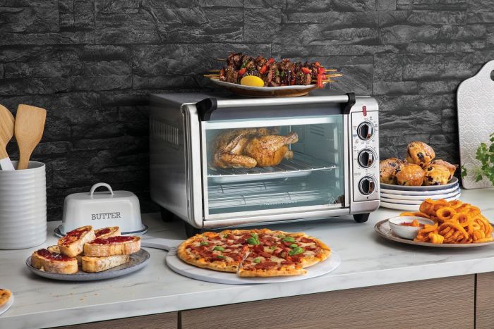 Піч електрична Russell Hobbs Air Fry Mini Oven, 12.6л, 1500Вт, механіч., гриль, конвенція, сіра