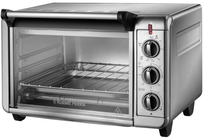 Піч електрична Russell Hobbs Air Fry Mini Oven, 12.6л, 1500Вт, механіч., гриль, конвенція, сіра